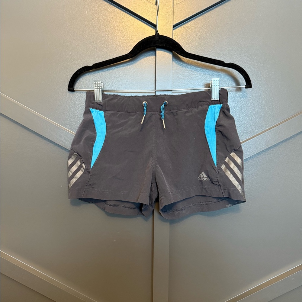 💙Adidas Women's Climalite Gray and Blue Shorts